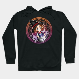 Chibi Kawaii Witch - Magic Circle Hoodie